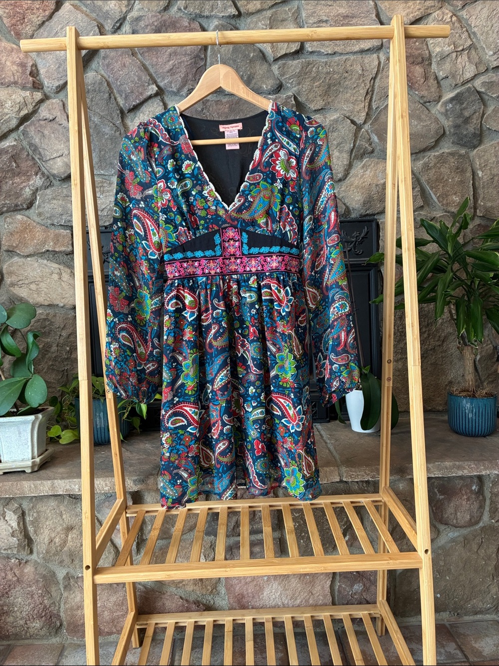 Flying Tomato Paisley Midi Dress